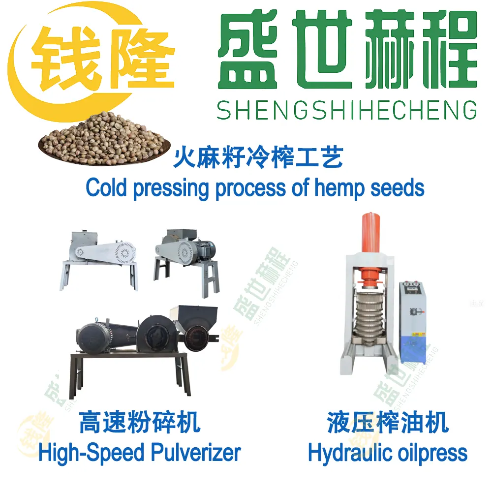 Hemp seed preparation for a direct cold-press line