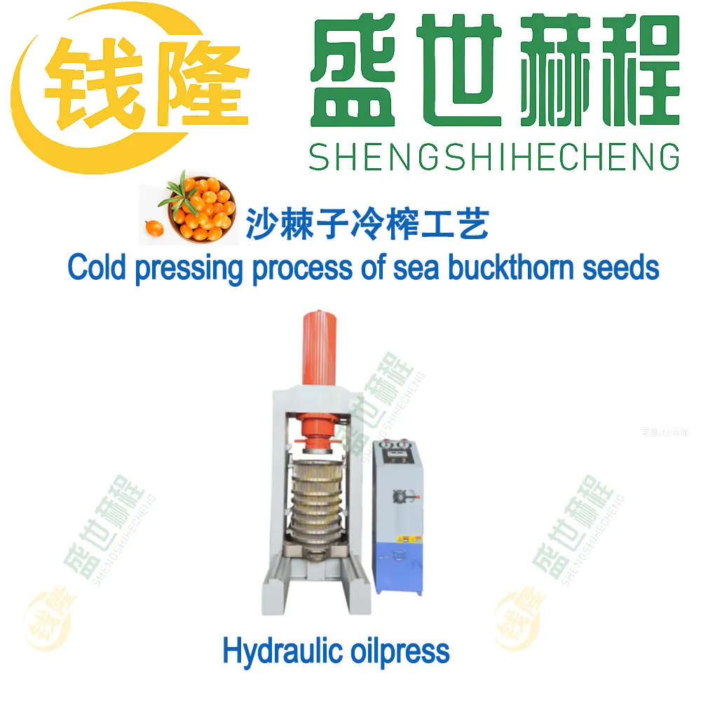 Sea buckthorn seed cold-press preparation