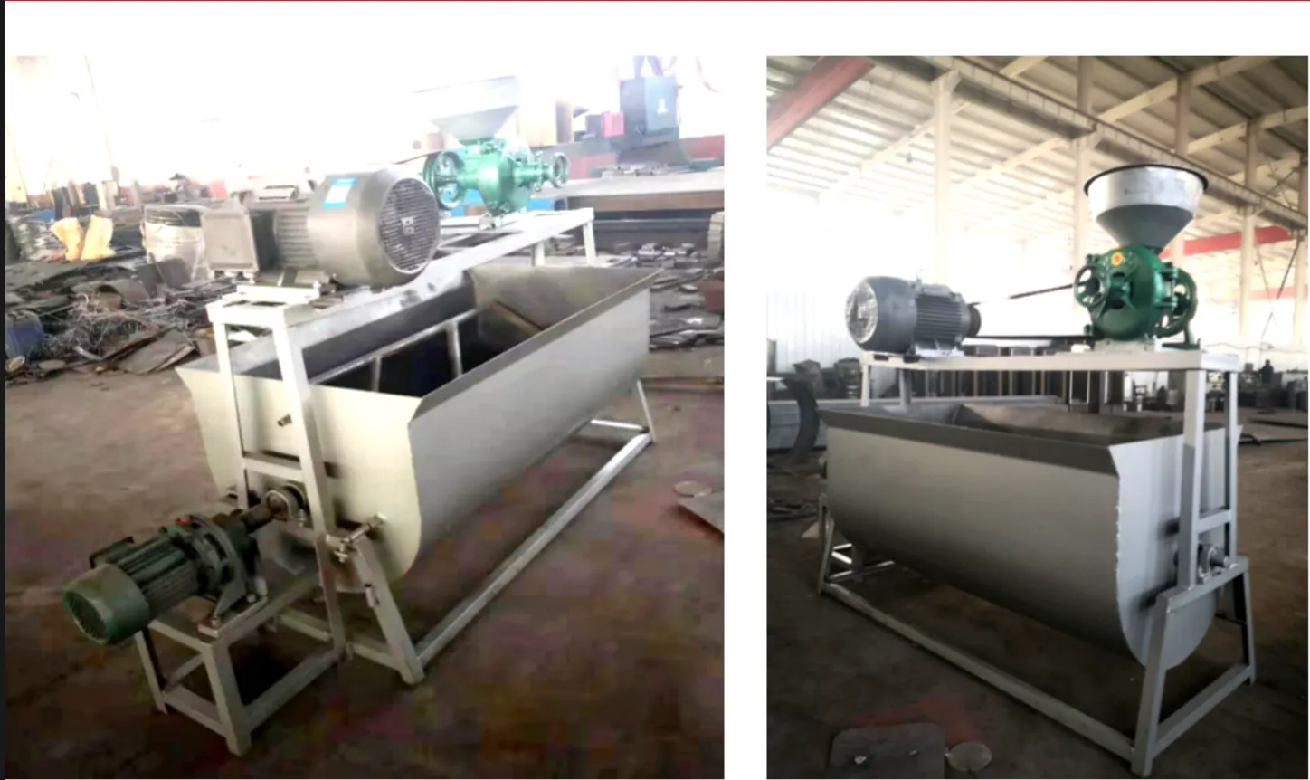 Hemp and flaxseed grinding and mixing machine