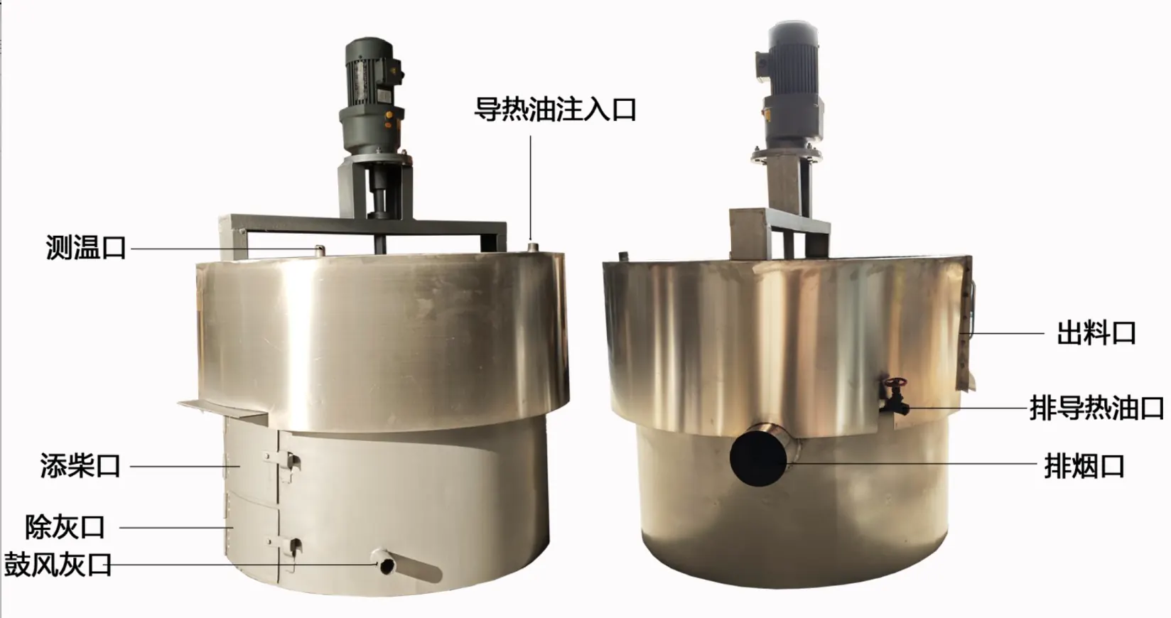 Wood-Fired Thermal Oil Flat-Bottom Wok